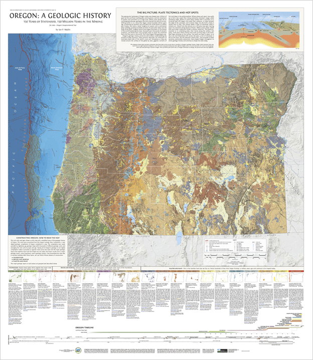geologic history of Oregon poster image