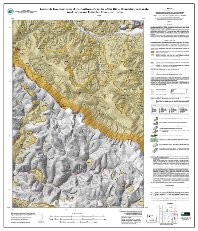 NW quarter of Dixie Mountain quad