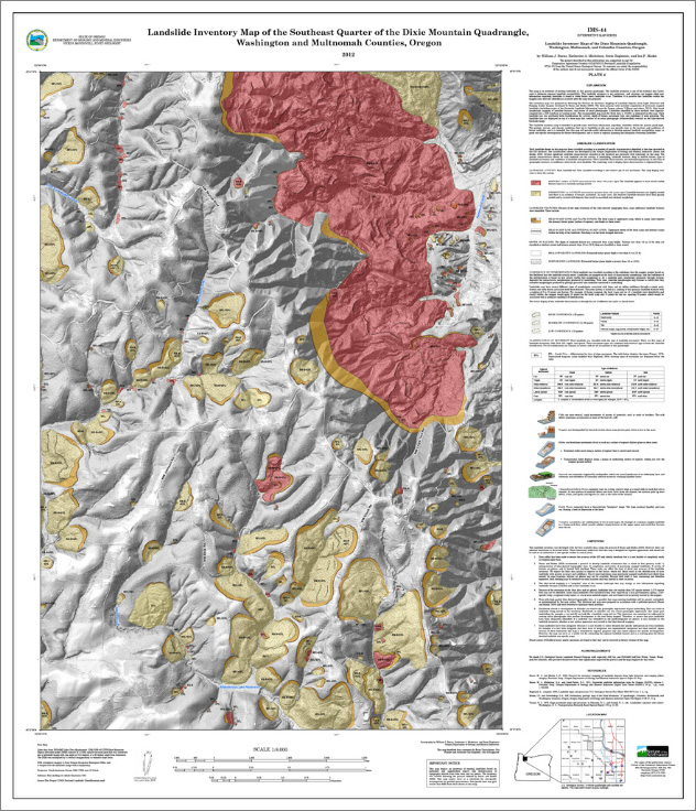 SE quarter of Dixie Mountain quad