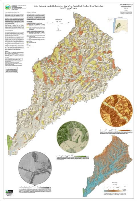 Plate 1, North Fork Siuslaw watershed