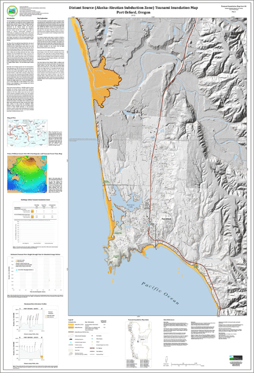Preview: Port Orford Distant Source (Alaska-Aleutian Subduction Zone) Tsunami Inundation Map