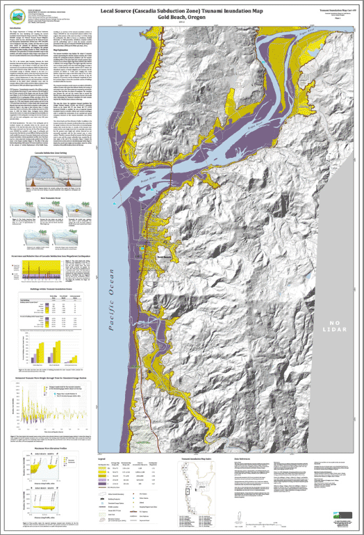 Preview: Gold Beach Local Source (Cascadia Subduction Zone) Tsunami Inundation Map