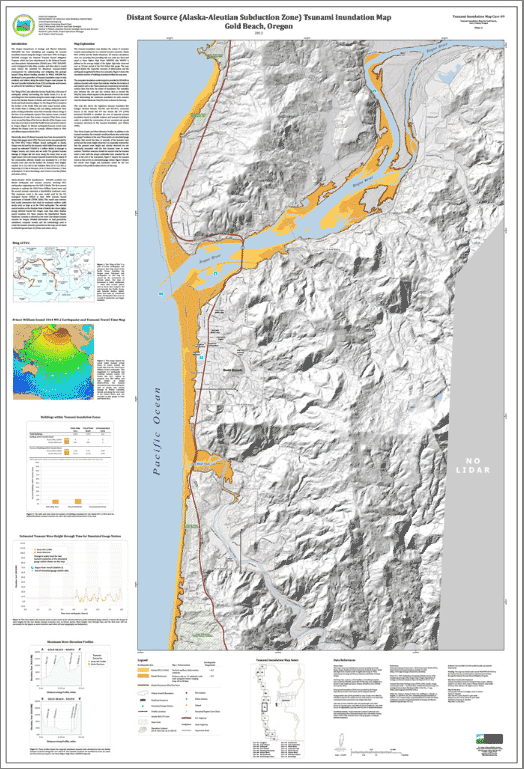 Preview: Gold Beach Distant Source (Alaska-Aleutian Subduction Zone) Tsunami Inundation Map