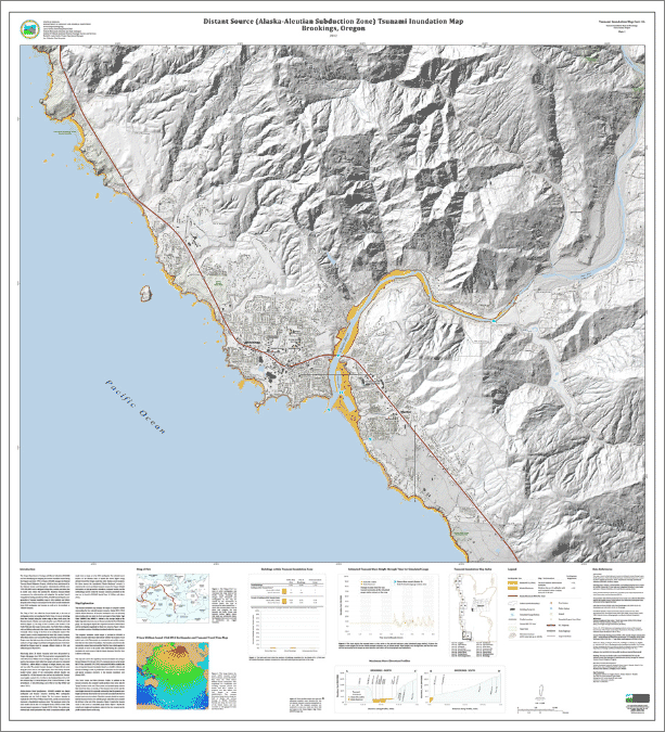 Preview: Brookings Distant Source (Alaska-Aleutian Subduction Zone) Tsunami Inundation Map